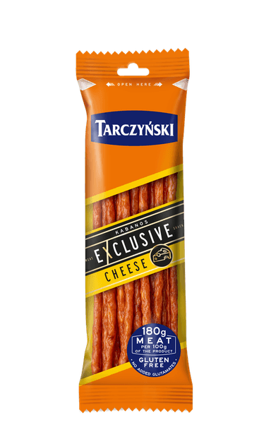 Hot smoked cabana sausages TARCZYNSKI Exclusive, with cheese, 105 g
