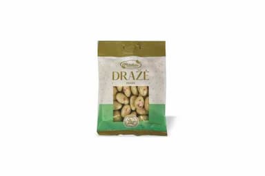 Dragee RŪTA Almonds in white chocolate and strawberries, 100 g