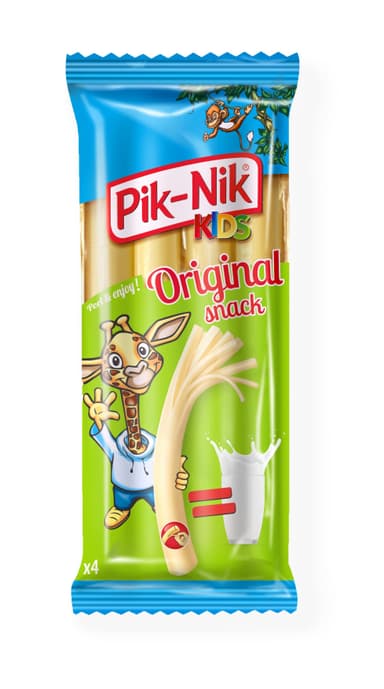 Cheese sticks PIK-NIK, Kids original, prepackaged, 40% fat. 80 g