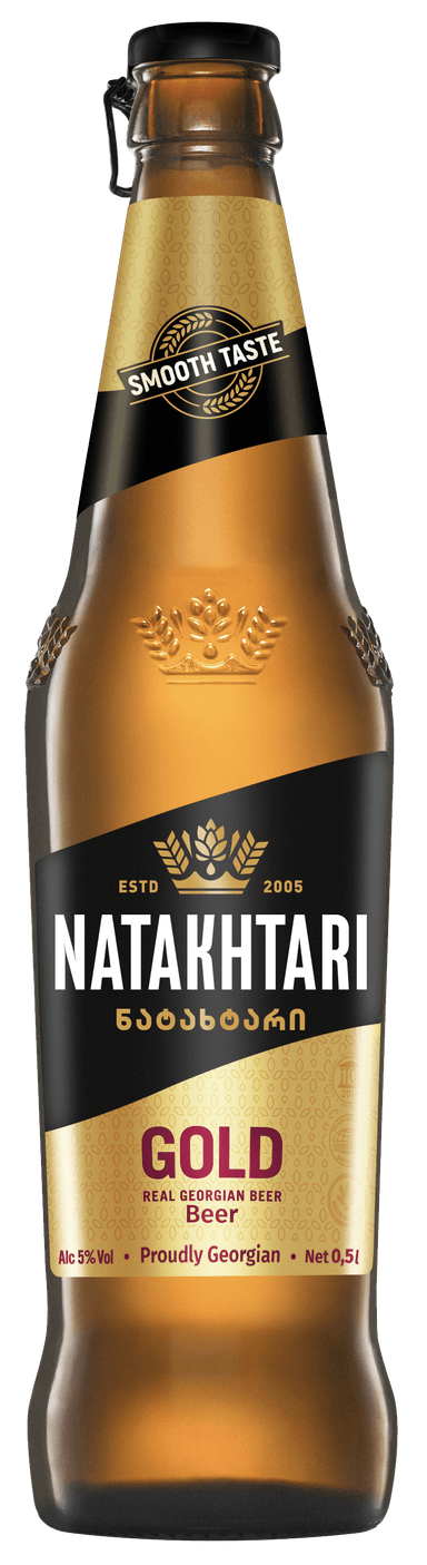 Beer ''Natakhtari Gold'', 5%, 0,5 l