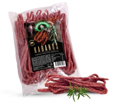 Hot smoked KABANOSY sausages, 500 g