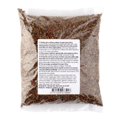 Penkių pipirų mišinys, grūstas, 500 g