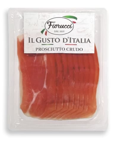 Cured pork ham FIORUCCI, Prosciutto Crudo, sliced, 80 g