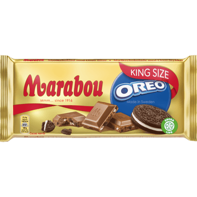Milk chocolate MARABOU, Oreo, 220g