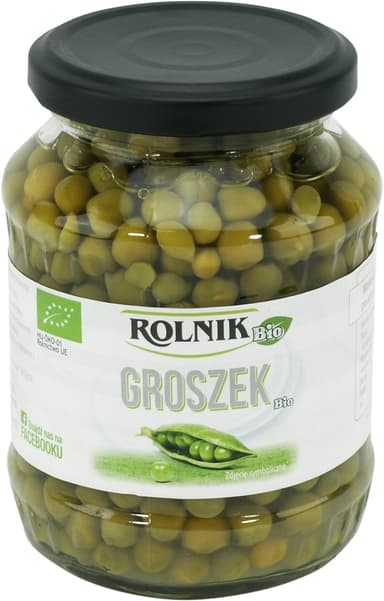 Konservuoti žirneliai BIO, 330 g / 230 g LT-EKO-001