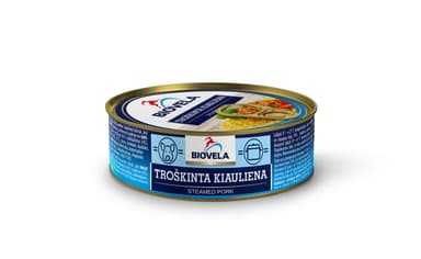 Troškinta kiauliena, BIOVELA, 240g