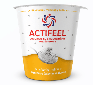 ACTIFEEL yogurt with Spanish sage seeds, 2.7% fat. 300 g