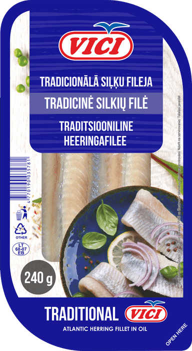 Herring fillet VICI Maties, traditional, 240 g