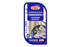 Tradicinė silkių filė VIČI aliejuje, 240 g