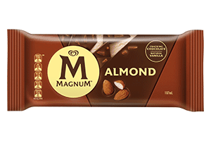 Vanilla edible ice cream MAGNUM ALMOND 120 ml