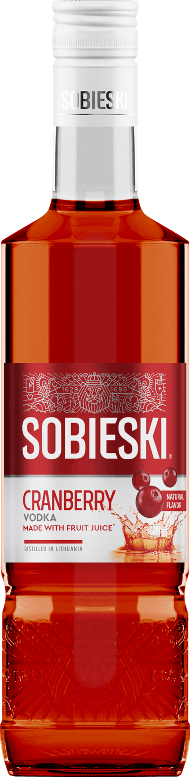 Degtinė SOBIESKI, spanguolių skonio,40%, 0,5 l