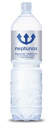 Natūralus mineralinis vanduo NEPTŪNAS UNIQUE, gazuotas, 1,5l D