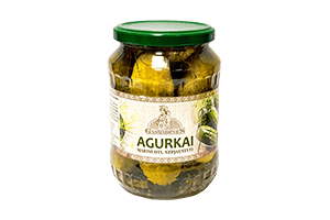 Gaspadinės pickled cucumbers 680g