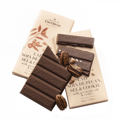 Milk Chocolate with Pecan Nuts, Salt & Cookie