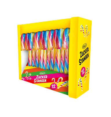 Lollipops ONLY, Candy Cane, colored, 144 g