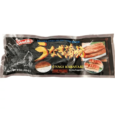 Frozen broiled eel, fillet, UNAGI KABAYAKI, without glaze, ~242-271g
