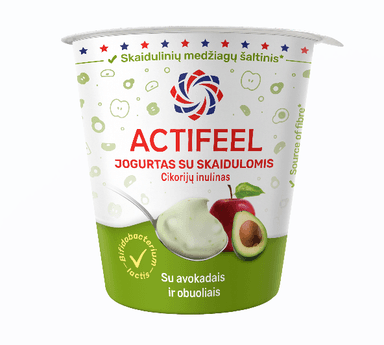 ACTIFEEL yogurt with chicory inulin, avocados and apples, 300g