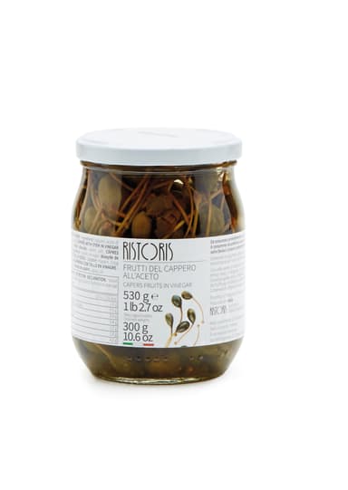 Caper fruits in vinegar RISTORIS, 530g/300 g