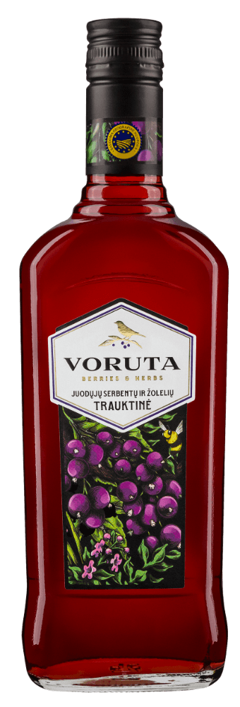 Black currant and herb bitter VORUTA, 30%, 0,5l