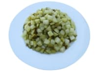 Marinuoti agurkai, kubeliais su cukrumi, 10x10x10 mm,10,7 kg / 6 kg