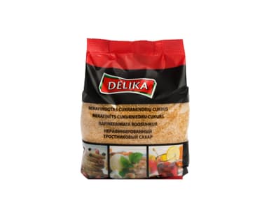 Cukranendrių cukrus DELIKA, nerafinuotas, 500 g