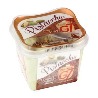 Italian icecream G7 Pistachio, pistachio taste, 150  ml