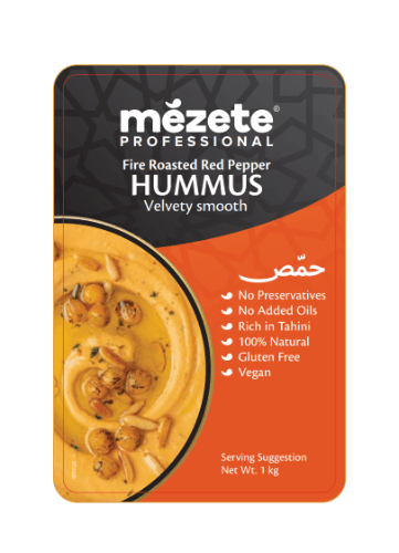 Hummus MEZETE, red pepper, 1kg