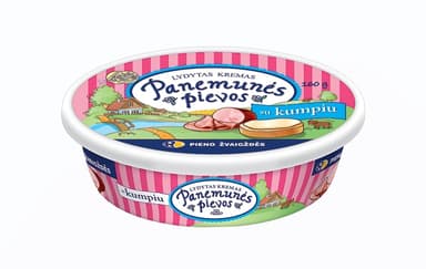 Processed cream PANEMUNES PIEVOS, with ham 160 g