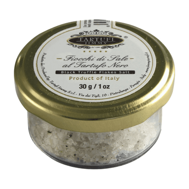 Salt flakes with black truffles