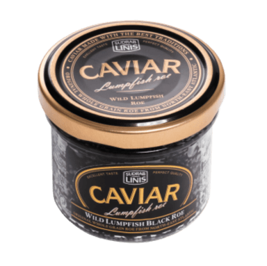 Paprastųju ciegorių ikrai SUDRABLINIS, juodi, 100 g