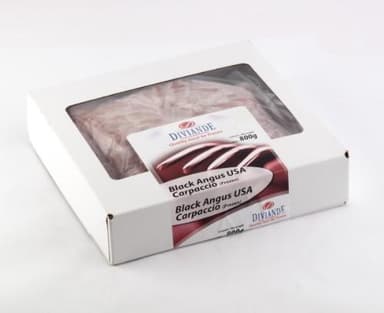 Frozen beef carpaccio Black Angus USA 10x80g