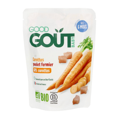 Carrot and chicken stew, suitable for 6 months and up, organic