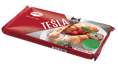 Mielinė šaldyta sluoksniuota tešla, 500 g