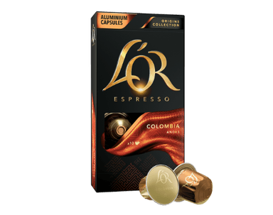 Kavos kapsulės L'OR Colombia, 10 vnt