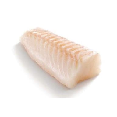 Atlantic Cod loins 180-200g, raw, skinless, glazed 20%, 5 kg