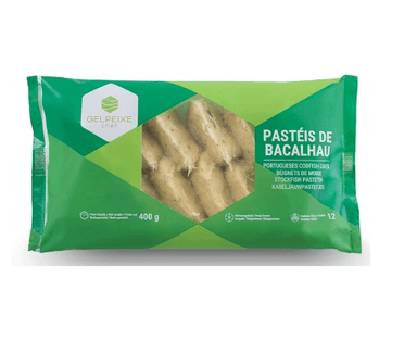 Portuguese frozen cod fillets, 12 pieces, 350 g