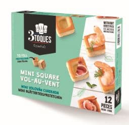 Krepšeliai šulinėliai 3TOQUES Mini Carres, įdarams, kvadratiniai, 30x30mm, 12 vnt. 010.63.017