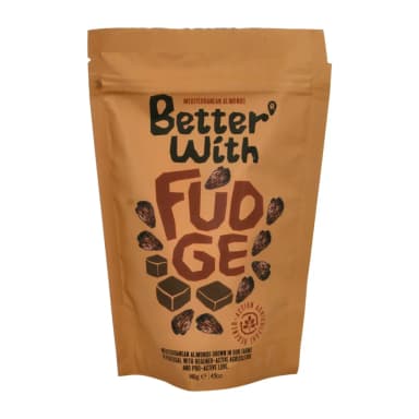 Fudge with almonds and caramel