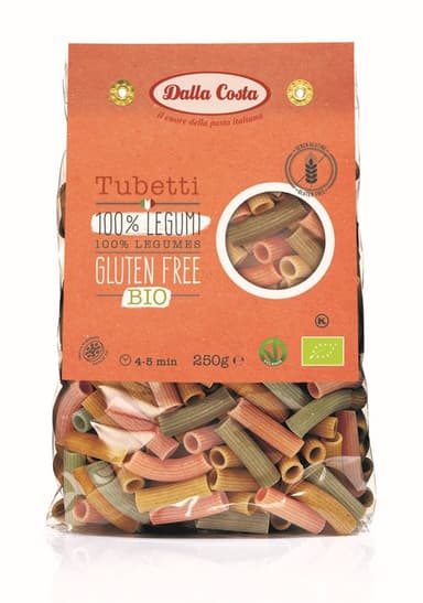 Organic  pasta DALLA COSTA Tubetti, 250 g LT-EKO-001