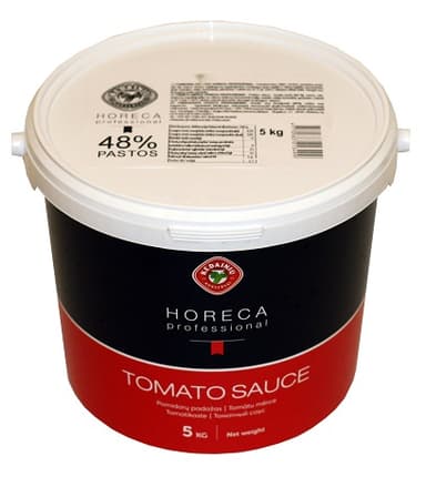 Tomato sauce KĖDAINIŲ horeca professional 48% bucket 5kg