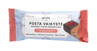 Batonėlis PŪSTA VAIKYSTĖ su vyšniomis ir migdolais