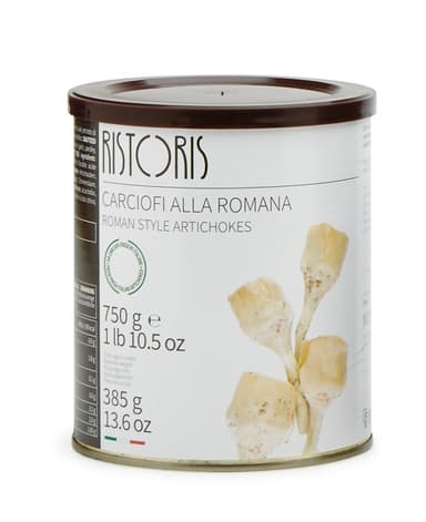 Canned artichokes, RISTORIS, Roman style, 750 g / 385 g