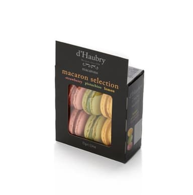 Biscuits D'HAUBRY pistachio, lemon and strawberry flavor, 6pcs., 72 g