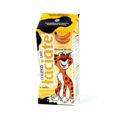 Bananų skonio pieno gėrimas LACIATE, 1,5%, UAT, 200 ml (M)