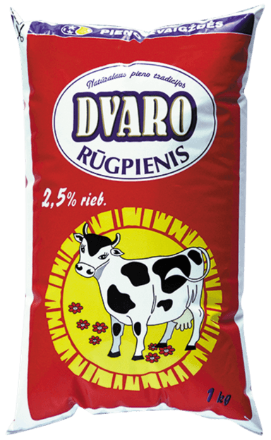 DVARO vinegary milk, 2,5%, 0,9 kg