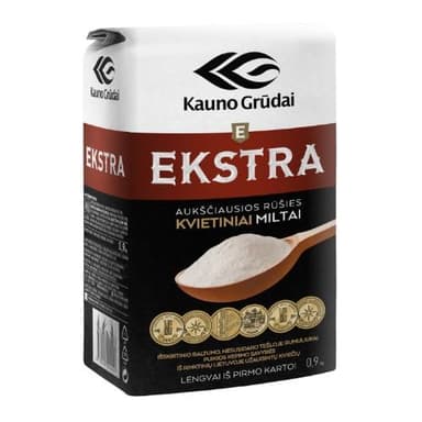 Miltai EKSTRA, kvietiniai, 405D, 0,9 kg