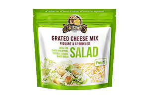 Tarkuotas kietas sūris salotoms 40% 200g