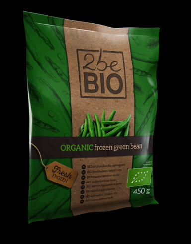 Bio frozen green beens, cutted, 2beBIO, 450 g