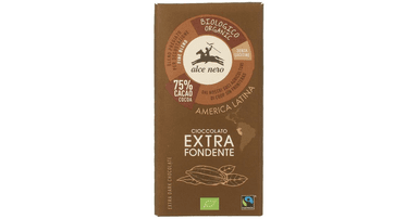 Organic 75% dark chocolate