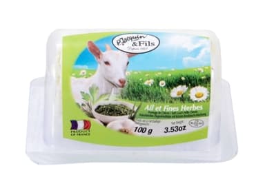 Fresh goat cheese BUCHETTE, with garlic and herbs, 100g